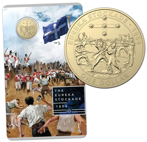 2019 Australia $1 (Mutiny & Rebellion-The Eureka Stockade) - Click Image to Close
